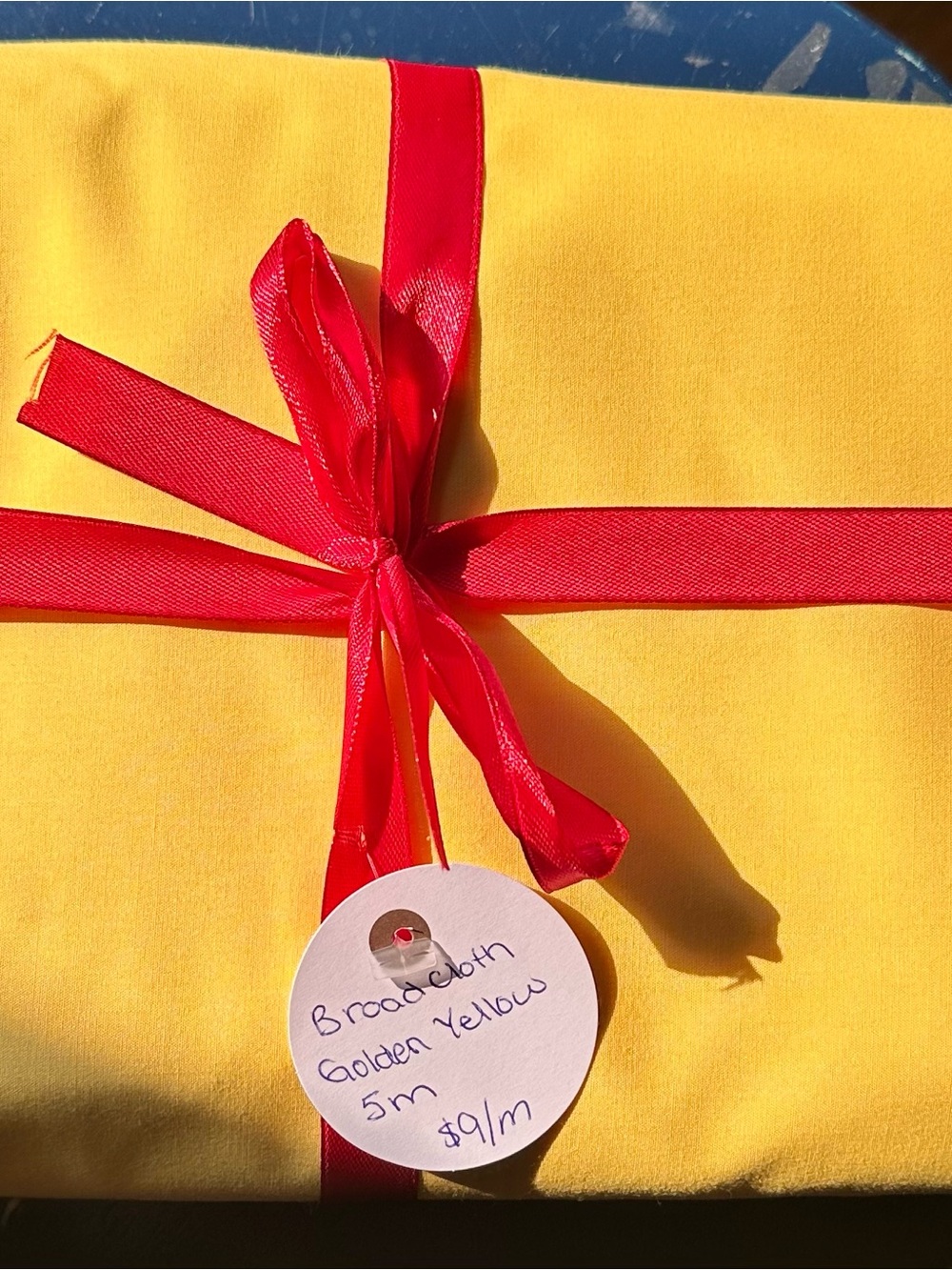 Yellow Broadcloth Fabric - Golden Yellow